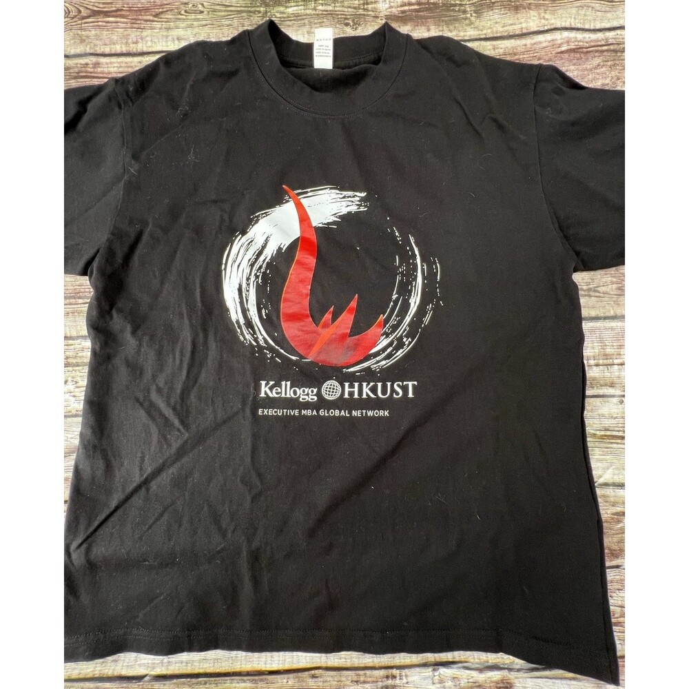 Arriveguide Kellogg HKUST Black Men's T-Shirt Size Large Executive MBA Global